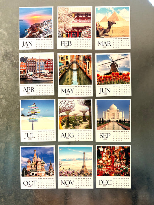 Personalized Magnet Calendar 2026