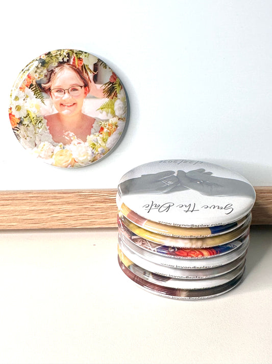 Round Photo Pins - 2.25"