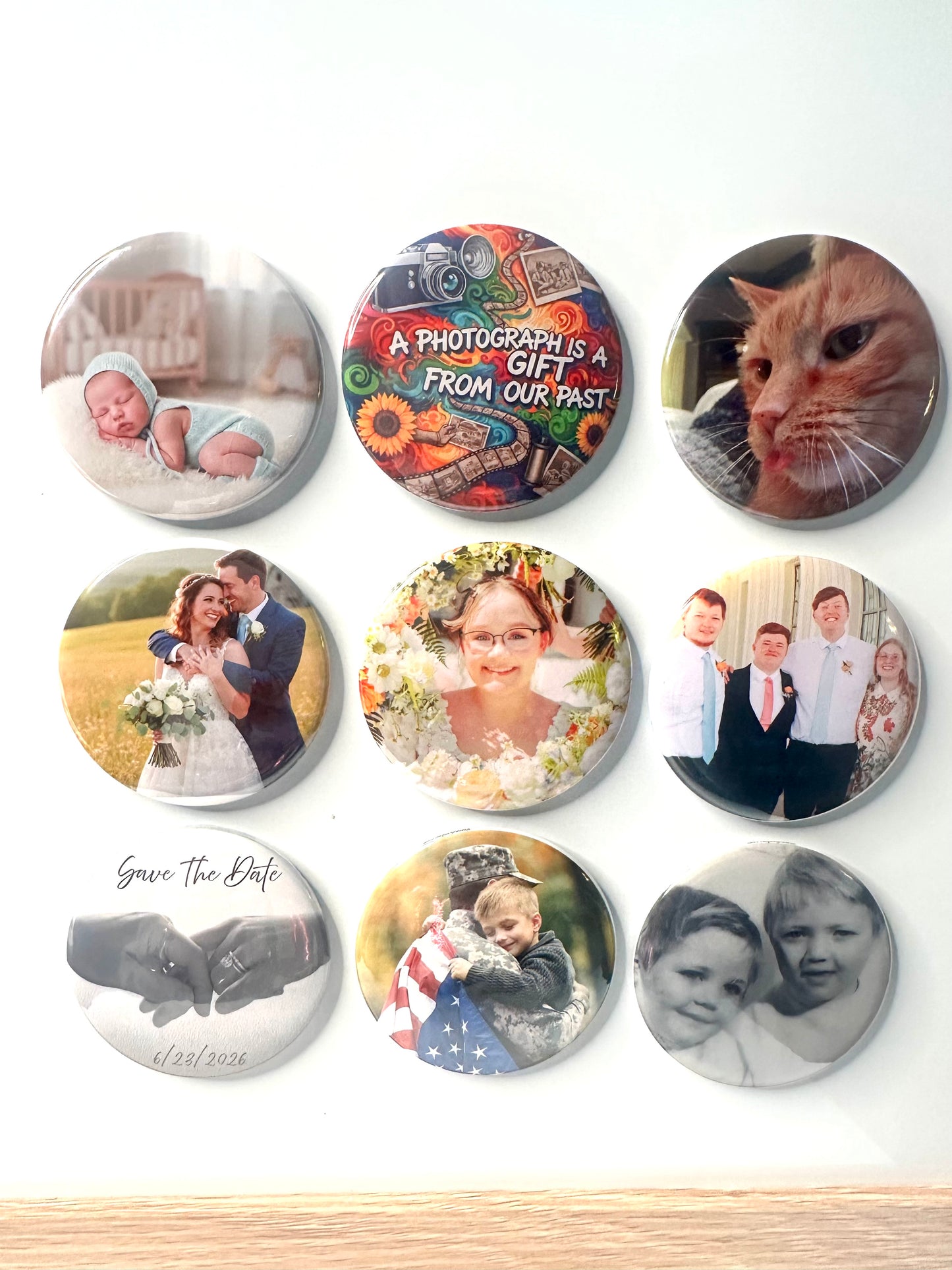 Round Photo Magnets - 2.25"